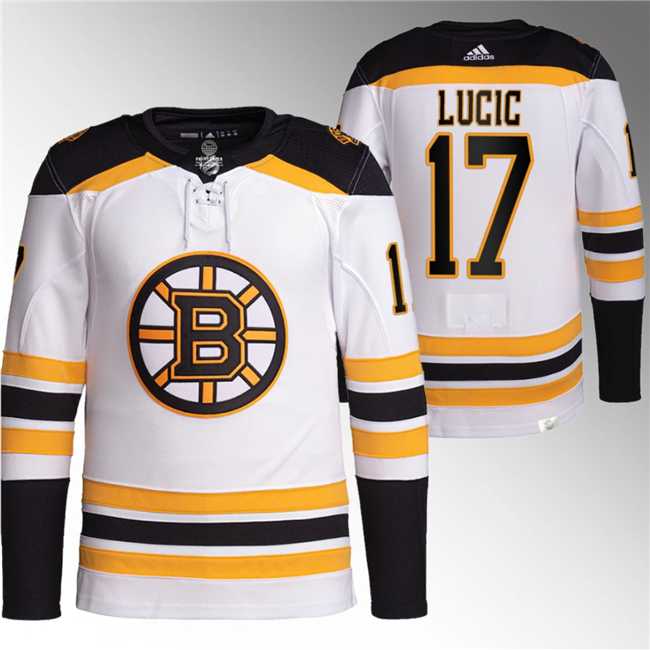 Men%27s Boston Bruins #17 Milan Lucic White Stitched Jersey->carolina hurricanes->NHL Jersey